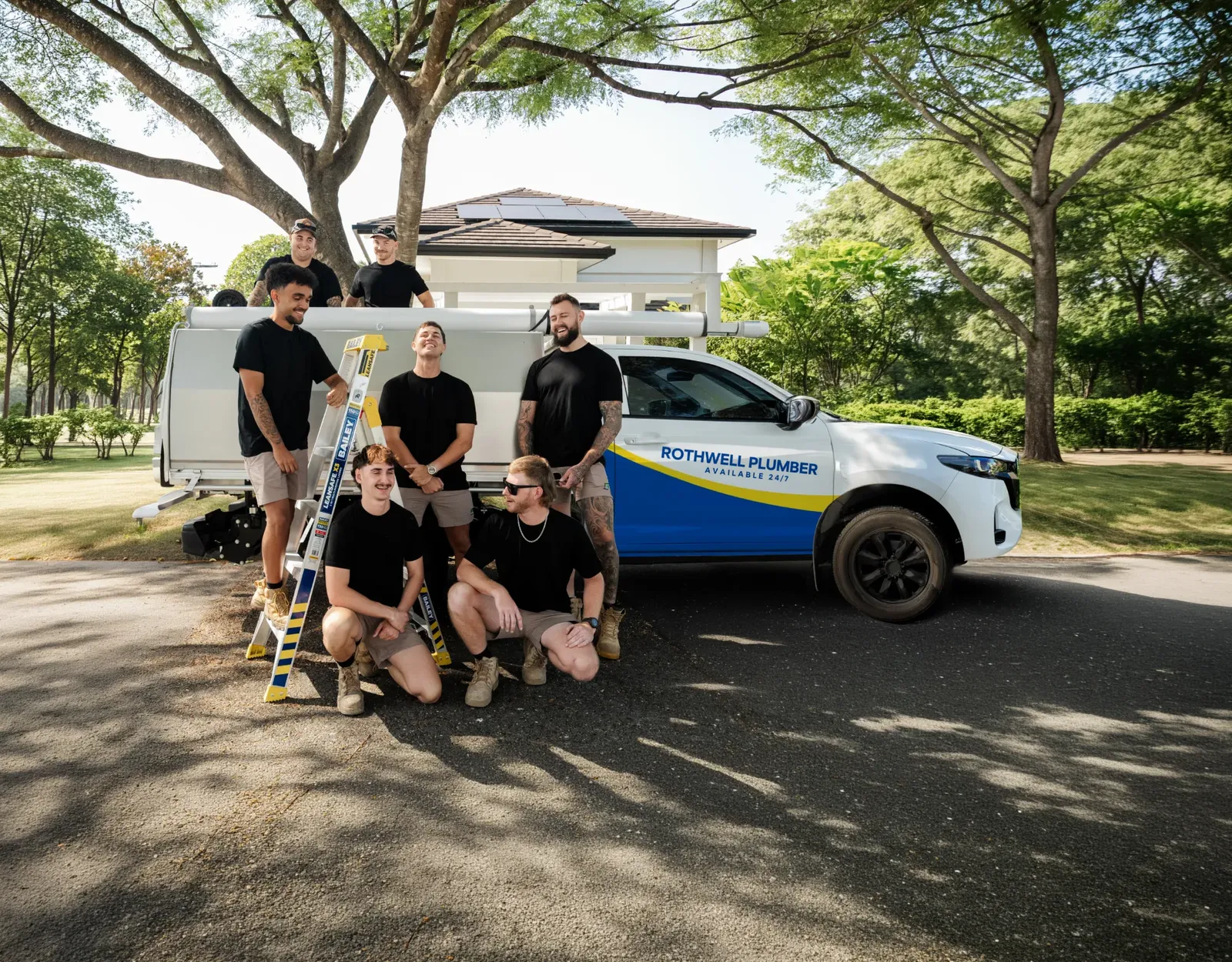 Rothwell Plumber ute and team